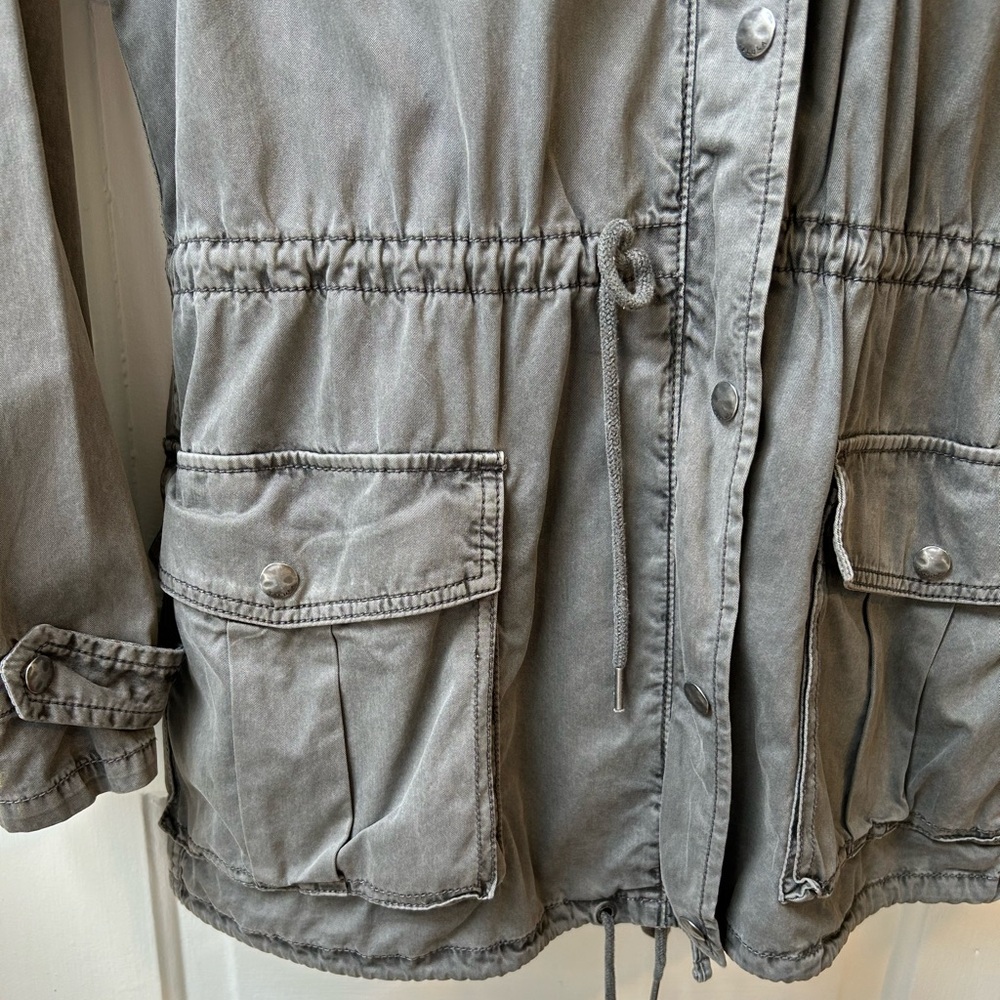 Olive Green Cargo Jacket - image 7